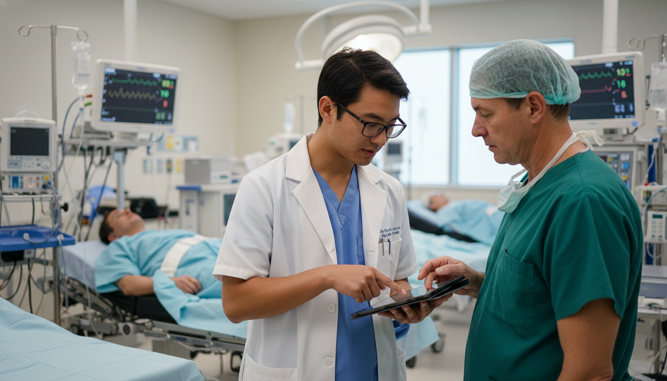 Medical student presenting anesthesia preoperative plan to attending Medical student presenting anesthesia preoperative plan to attending - US citizen IMG for Away Rotation Strategy for US Citiz