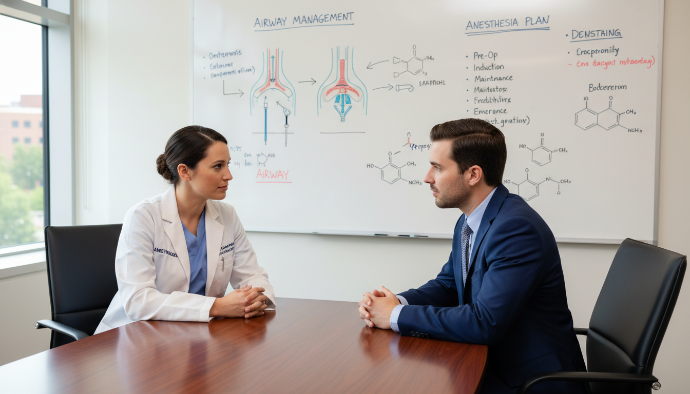 Anesthesiology resident candidate discussing behavioral interview questions Anesthesiology resident candidate discussing behavioral interview questions - US citizen IMG for Common Interview Questions f