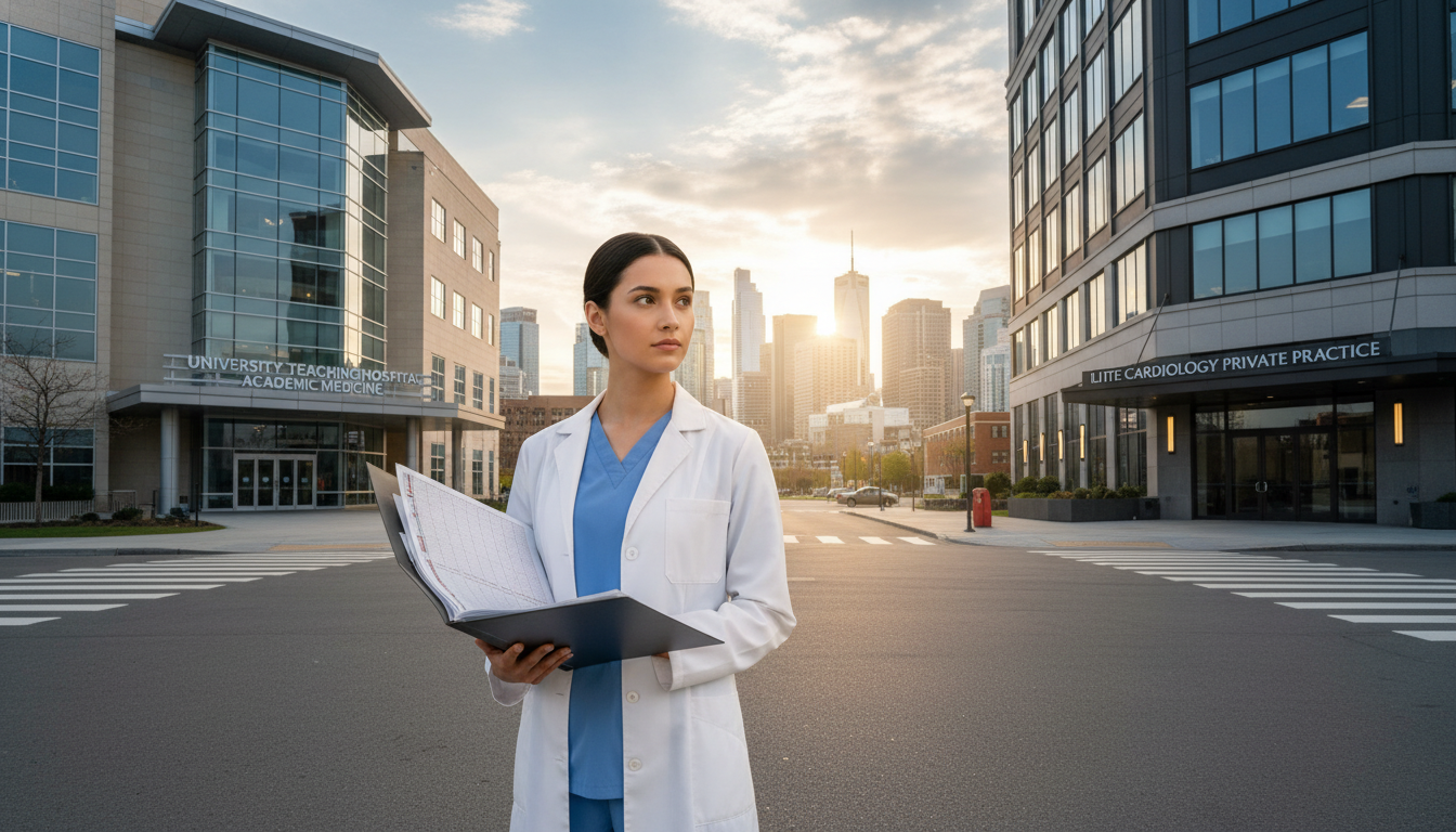 Academic vs Private Practice: A Guide for US Citizen IMGs in Cardiology