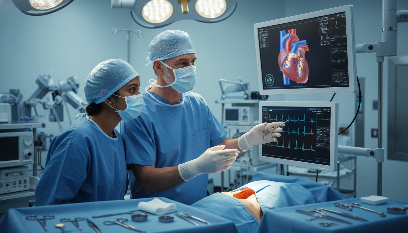 Cardiothoracic surgeon mentoring an IMG student in the OR - US citizen IMG for Letters of Recommendation for US Citizen IMG i