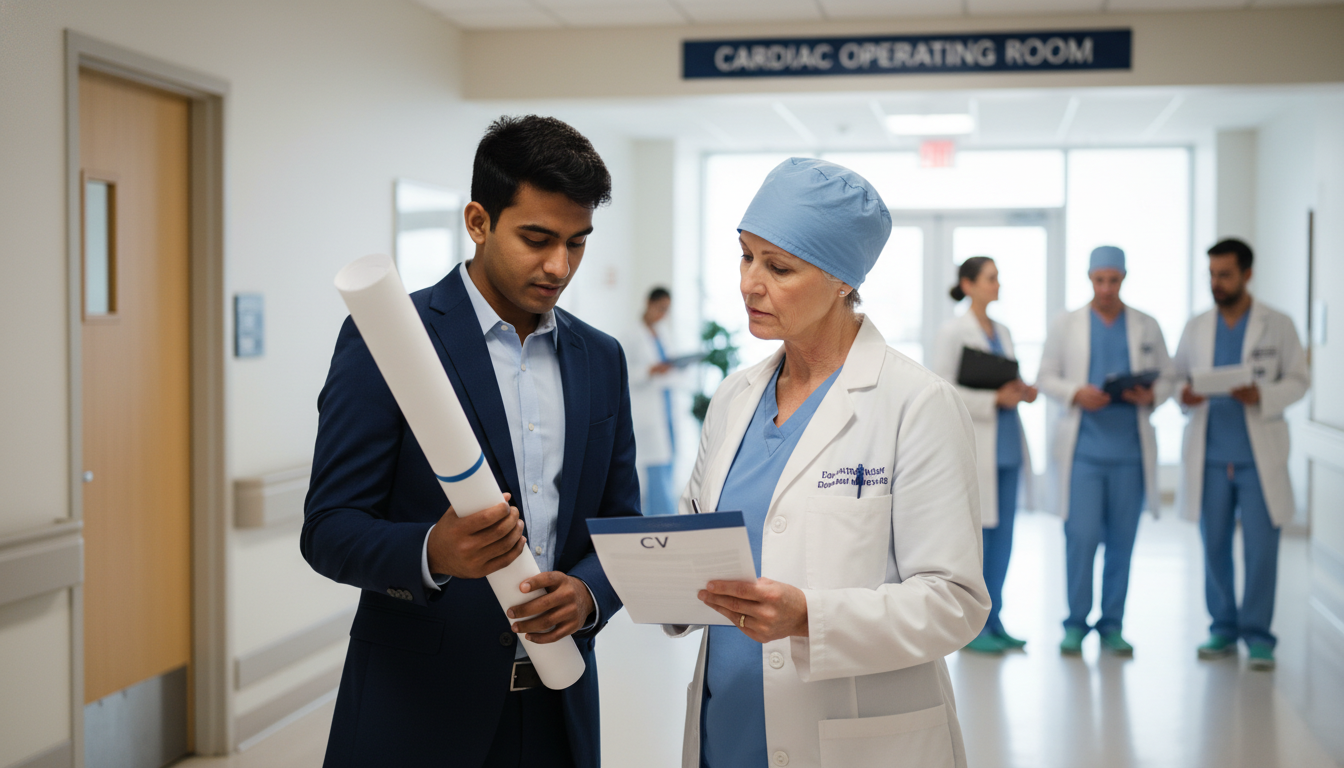 US citizen IMG networking with cardiothoracic surgeon mentor in hospital - US citizen IMG for Low Step Score Strategies for U