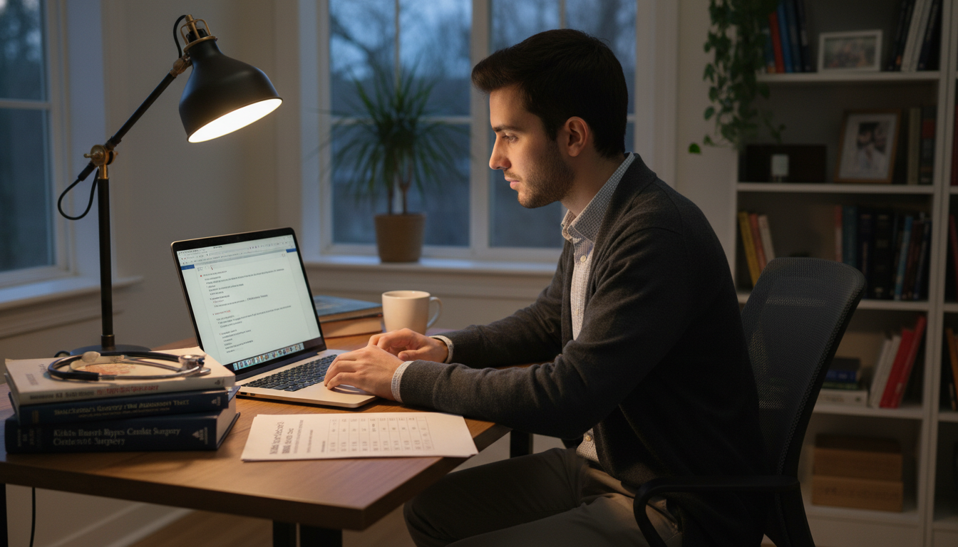 US citizen IMG reviewing rank list and emails before Match US citizen IMG reviewing rank list and emails before Match - US citizen IMG for Pre-Match Communication for US Citizen IMG in