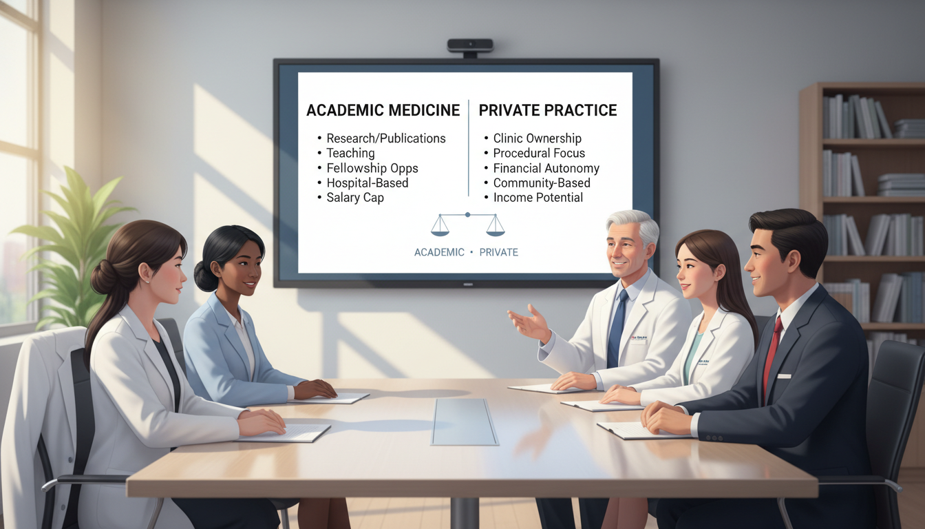 Choosing Between Academic and Private Practice in Dermatology: A Guide for US Citizen IMGs