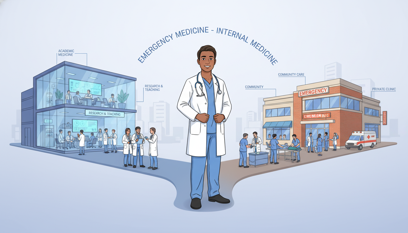 Choosing Between Academic and Private Practice for US Citizen IMG in EM-IM