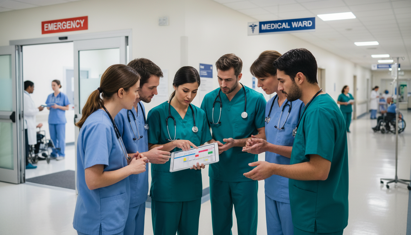 Emergency medicine internal medicine combined residents discussing program culture - US citizen IMG for Identifying Malignant