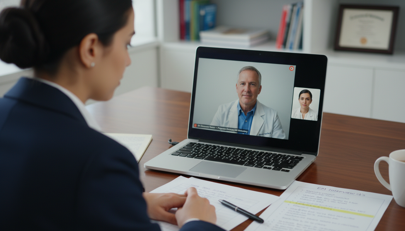Emergency medicine residency interview via video call Emergency medicine residency interview via video call - US citizen IMG for Pre-Interview Preparation for US Citizen IMG in Em