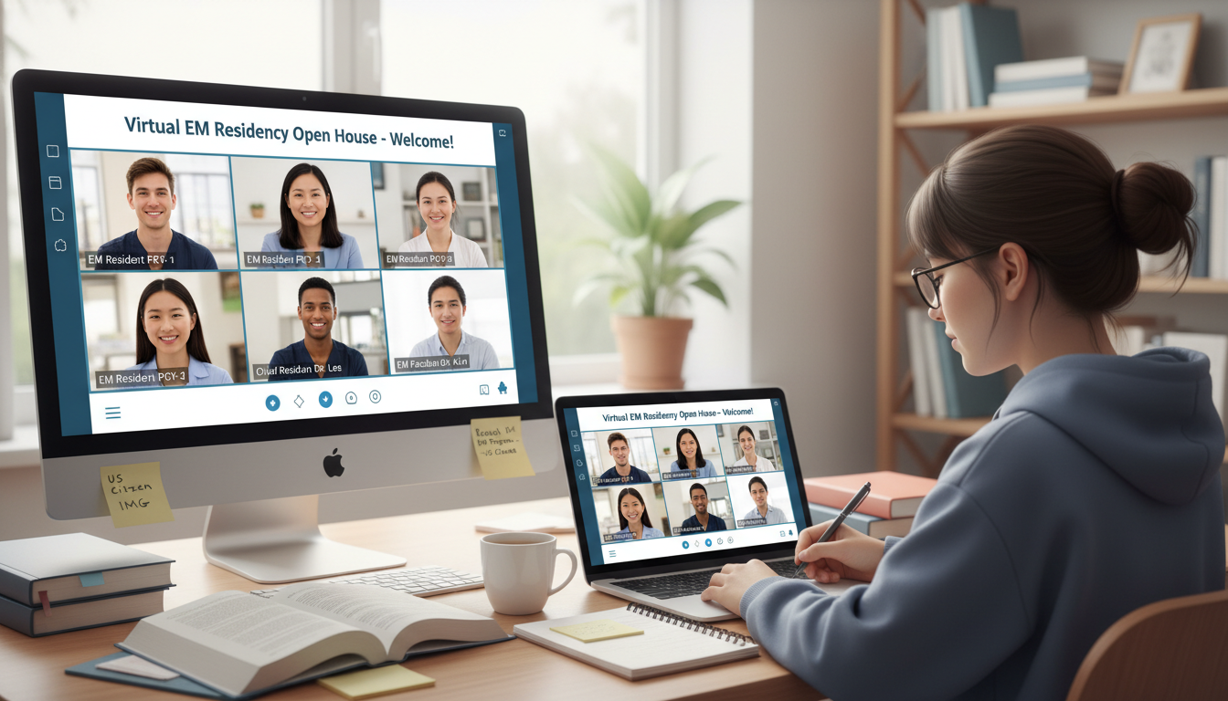 Virtual open house for emergency medicine residency program Virtual open house for emergency medicine residency program - US citizen IMG for How to Research Programs for US Citizen IMG