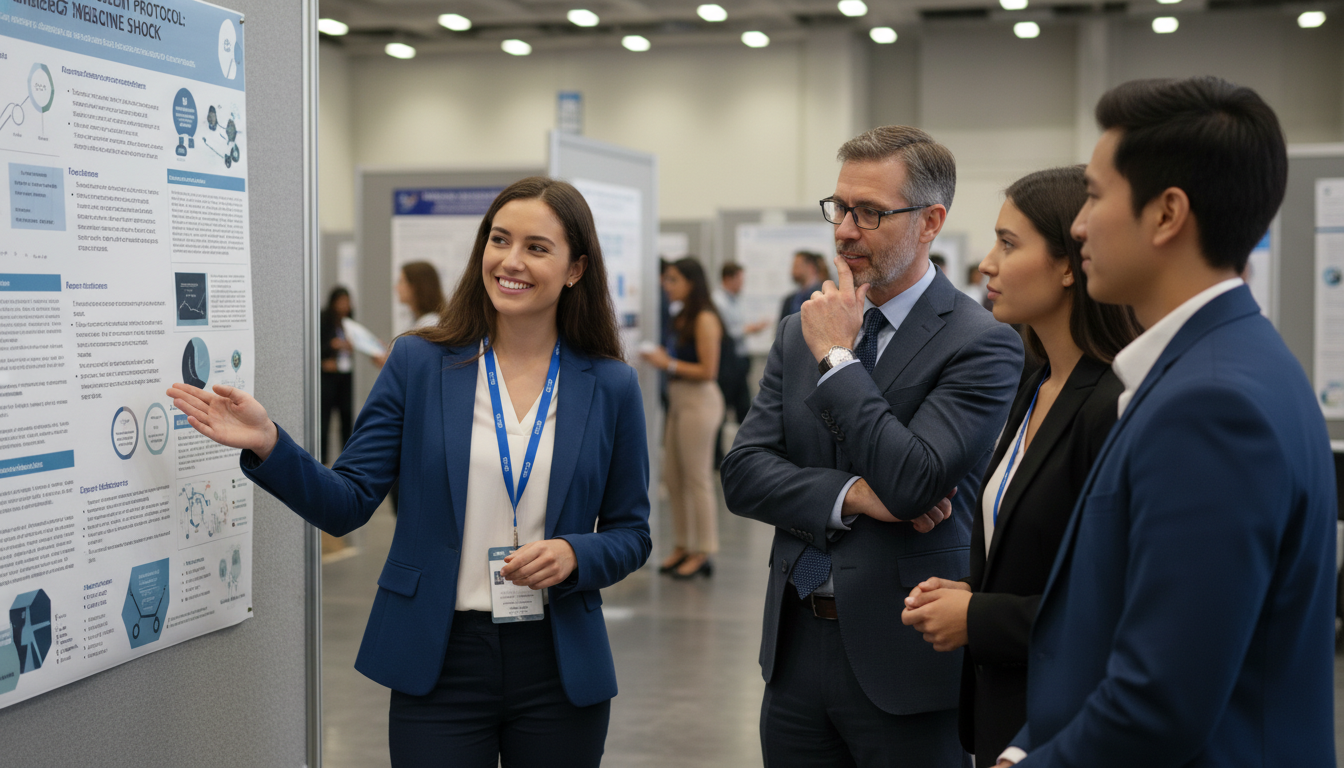 US citizen IMG presenting emergency medicine research poster US citizen IMG presenting emergency medicine research poster - US citizen IMG for Research Profile Building for US Citizen IM