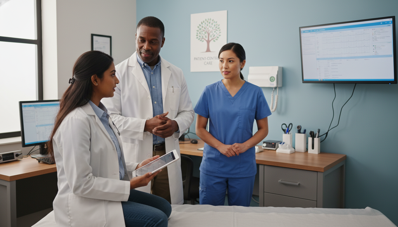 US citizen IMG on family medicine rotation interacting with patients and team US citizen IMG on family medicine rotation interacting with patients and team - US citizen IMG for Letters of Recommendation