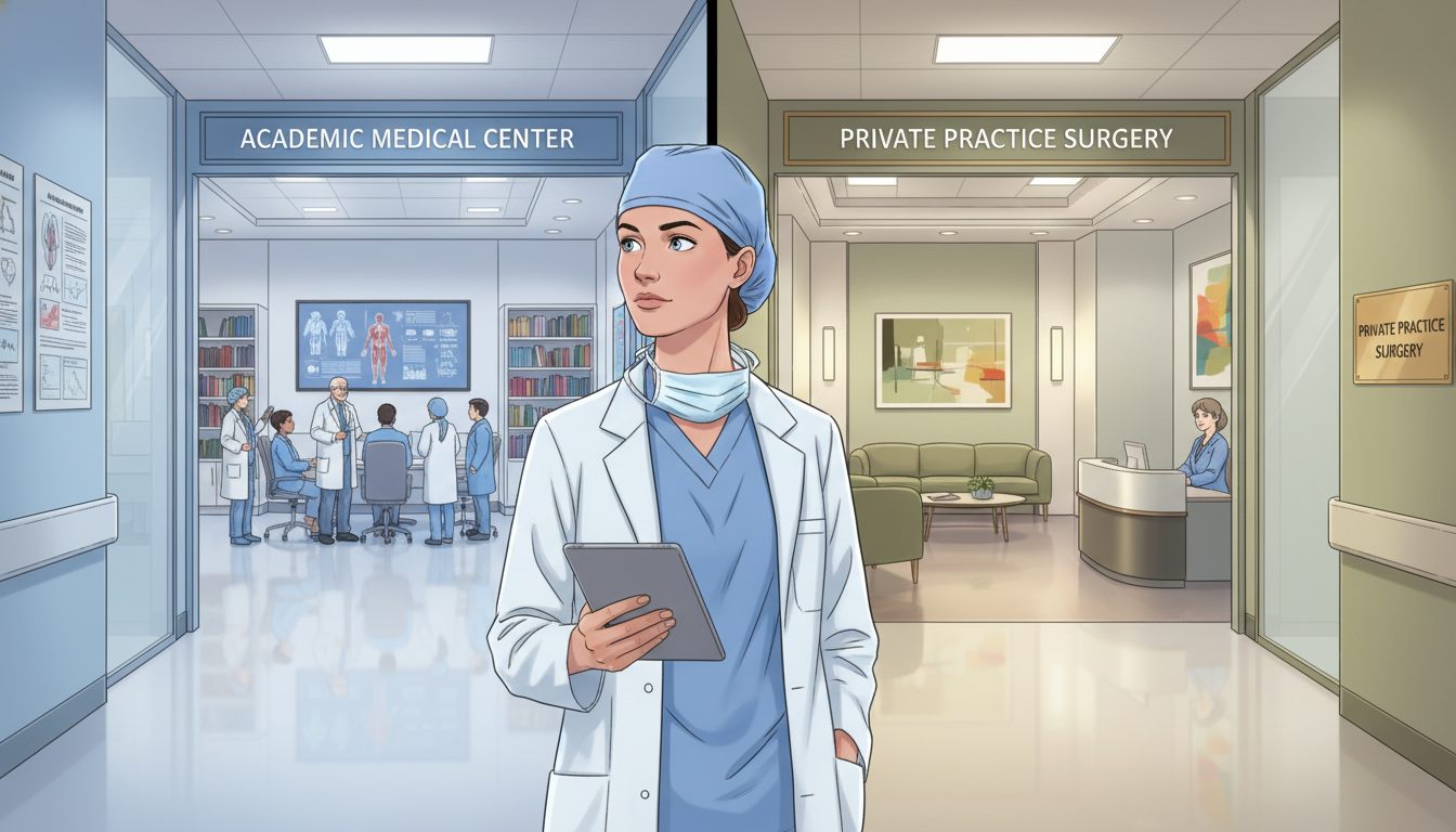 Navigating the Choice: Academic vs Private Practice for US Citizen IMGs in Surgery