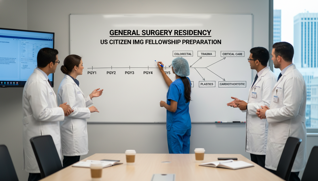 General surgery resident timeline planning for fellowship General surgery resident timeline planning for fellowship - US citizen IMG for Fellowship Preparation for US Citizen IMG in G