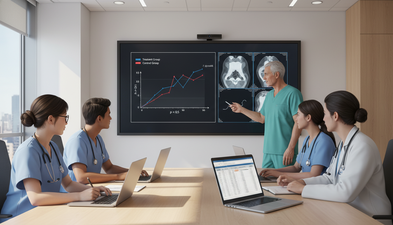 US citizen IMG collaborating on surgical research in a hospital setting US citizen IMG collaborating on surgical research in a hospital setting - US citizen IMG for Research Profile Building for US