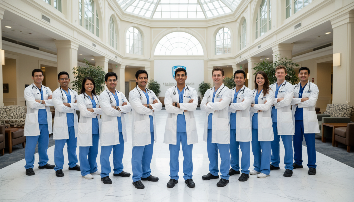 General surgery residents group photo with noticeable missing members General surgery residents group photo with noticeable missing members - US citizen IMG for Resident Turnover Warning Signs fo