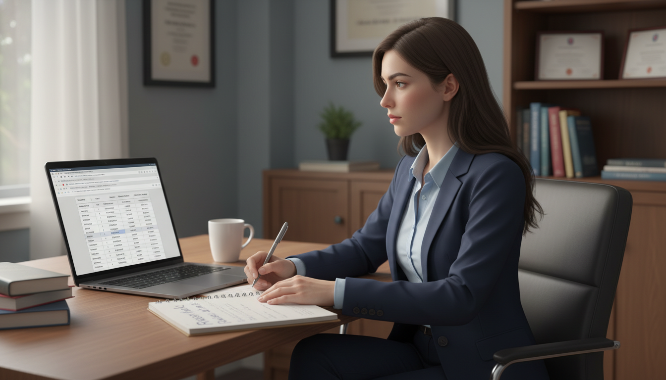 Residency applicant researching surgery programs on laptop Residency applicant researching surgery programs on laptop - US citizen IMG for Resident Turnover Warning Signs for US Citize