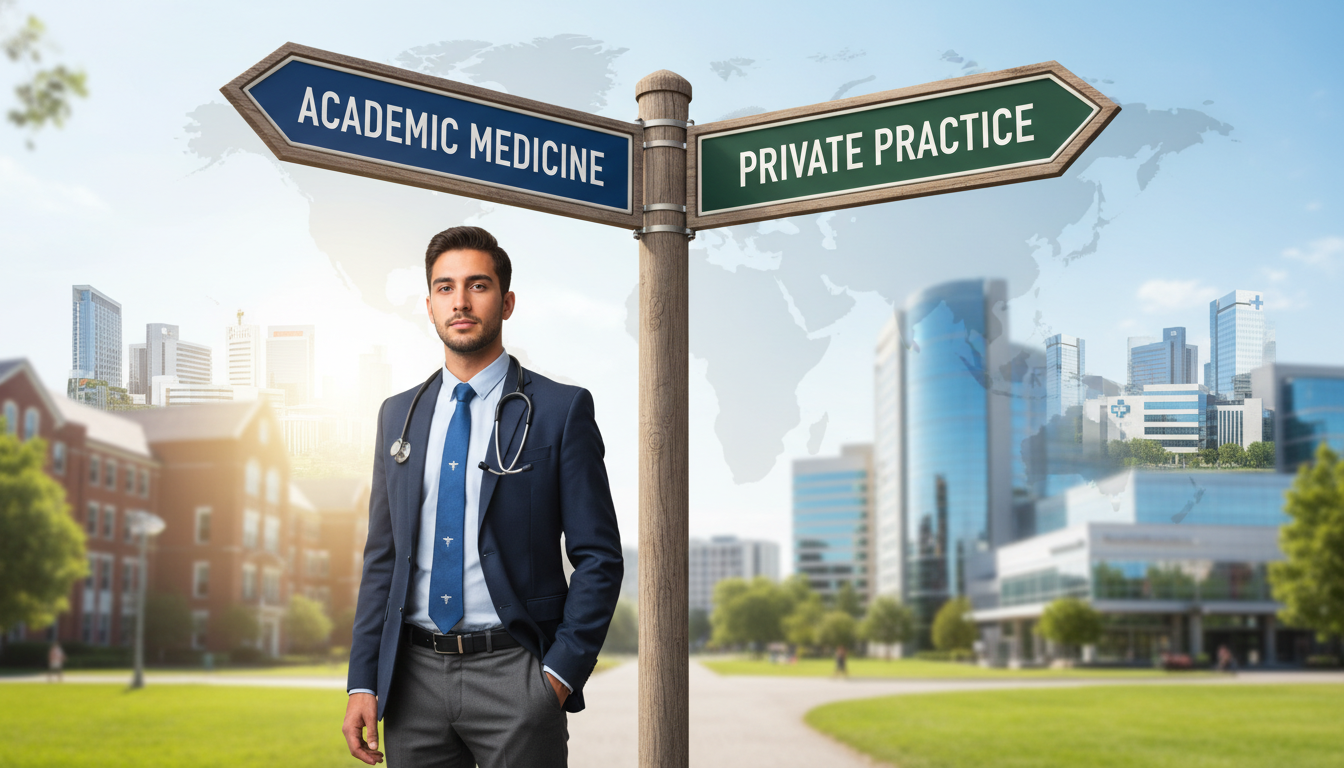 Choosing Between Academic Medicine and Private Practice for Global Health IMGs