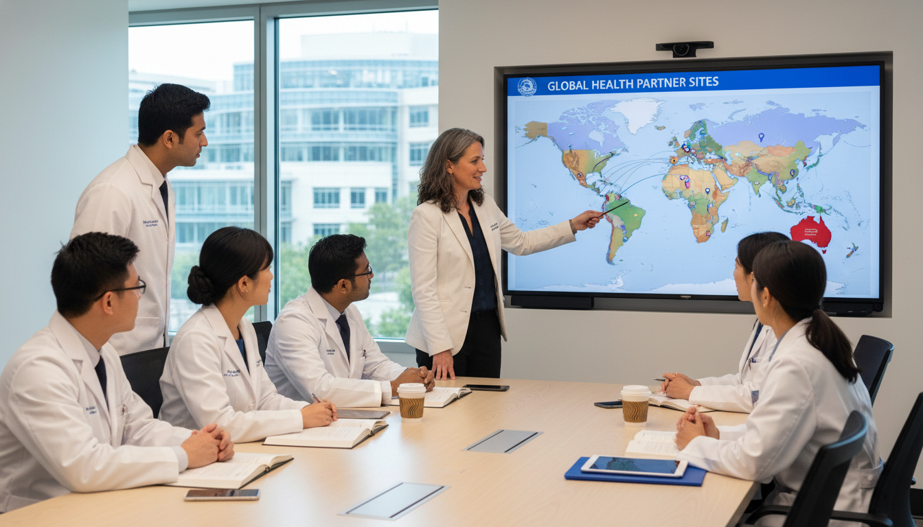 Academic global health physician teaching residents Academic global health physician teaching residents - US citizen IMG for Academic vs Private Practice for US Citizen IMG in G