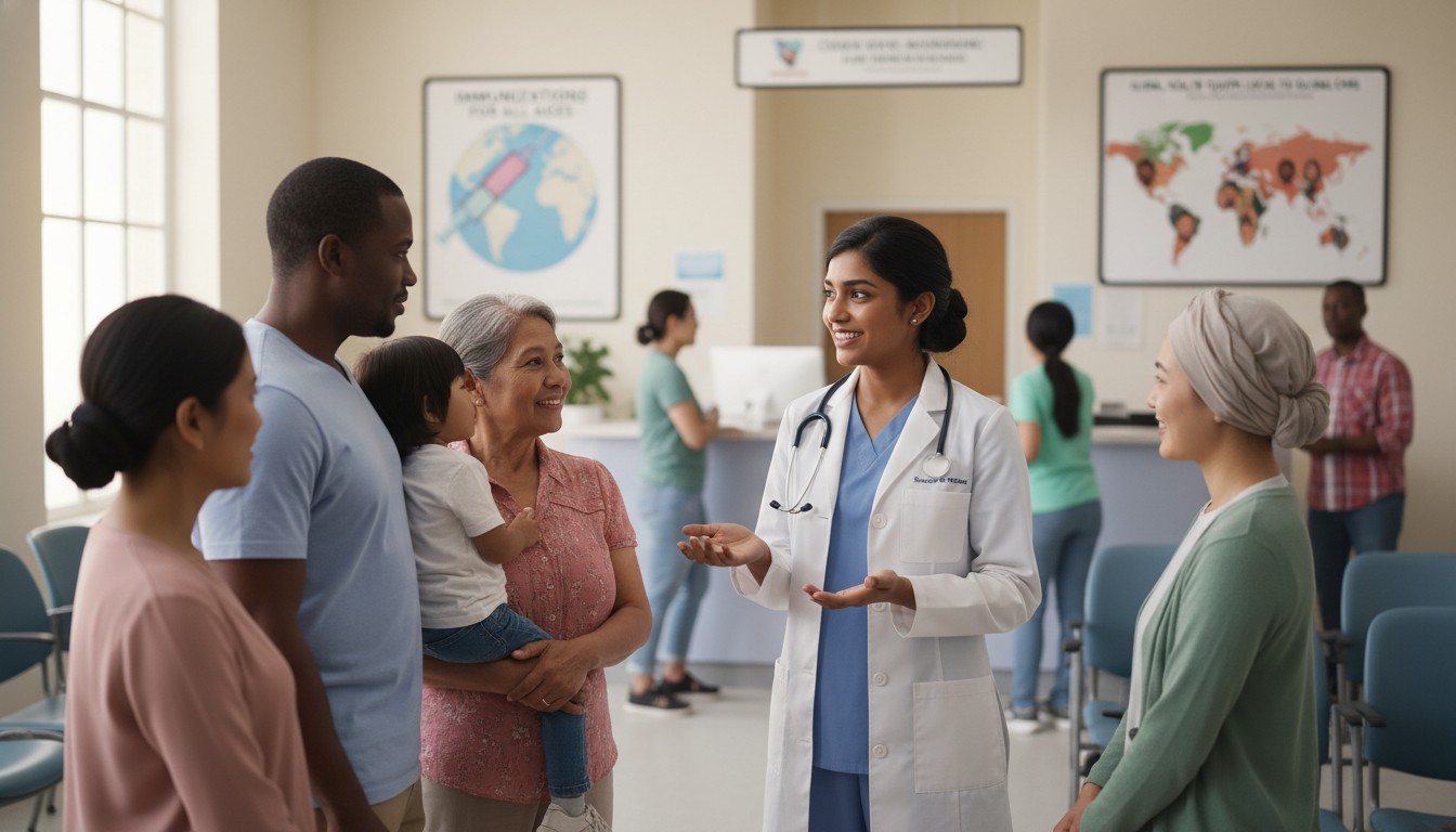Resident providing care in a community clinic with diverse patients Resident providing care in a community clinic with diverse patients - US citizen IMG for How to Research Programs for US Citi