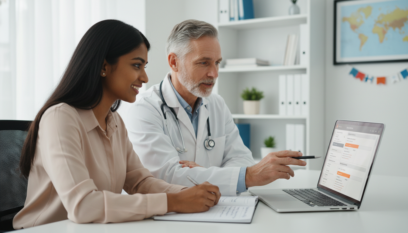 US citizen IMG discussing residency application red flags with a mentor US citizen IMG discussing residency application red flags with a mentor - US citizen IMG for Addressing Red Flags for US Citi