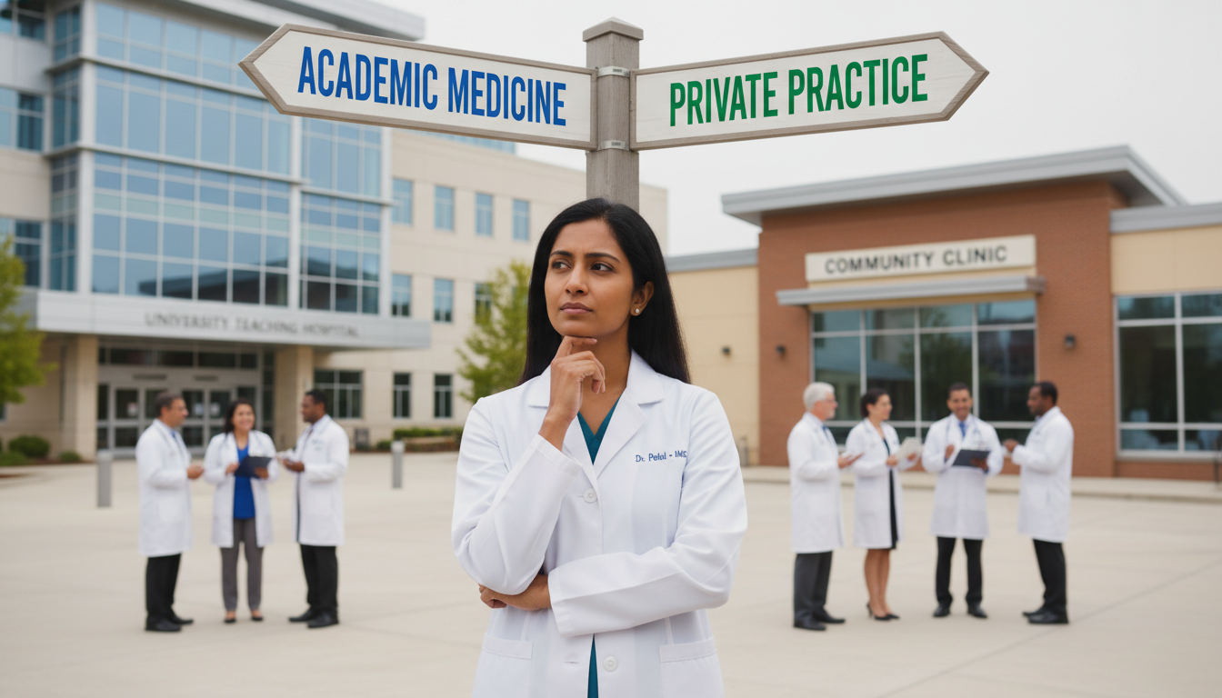Choosing Your Path: Academic vs Private Practice for US Citizen IMGs in Internal Medicine