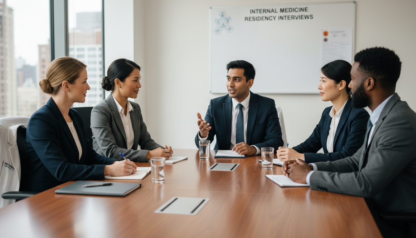 Internal medicine residency interview panel with diverse applicants - US citizen IMG for Common Interview Questions for US Ci