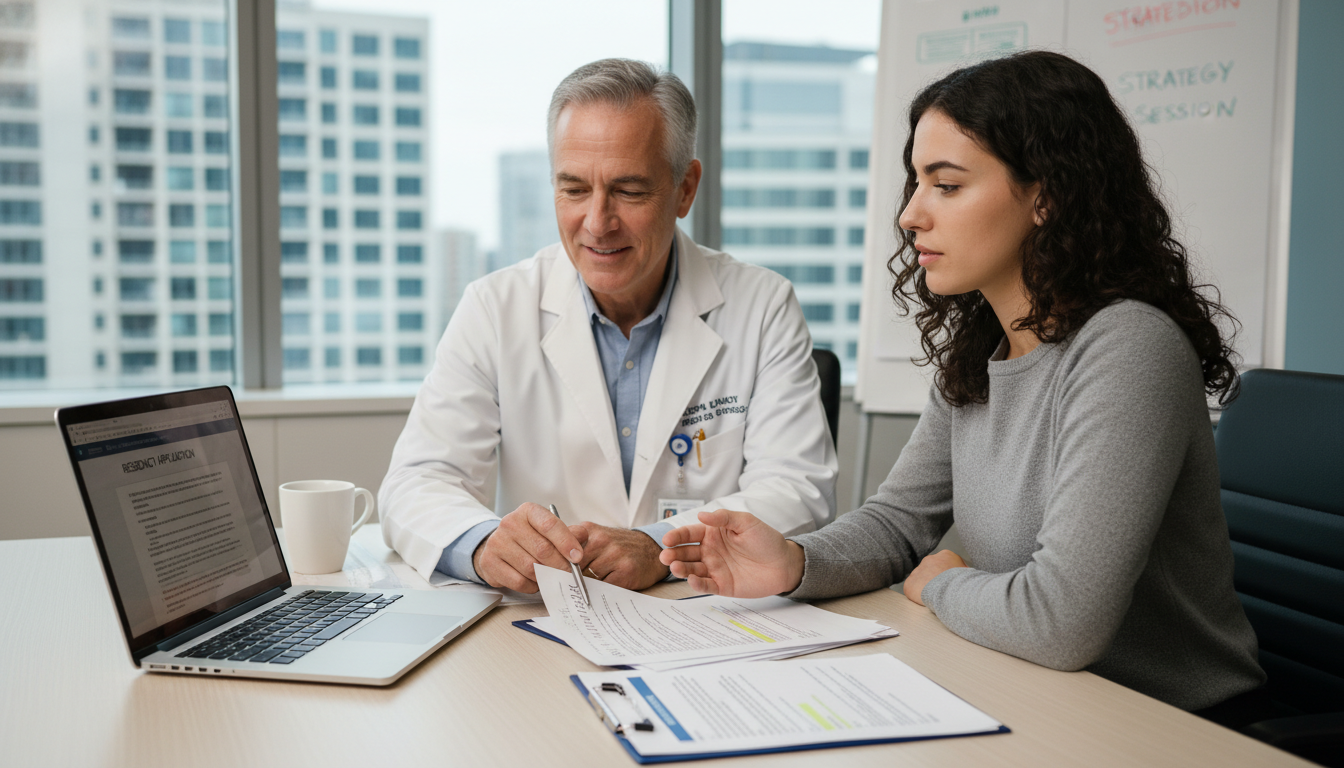 US Citizen IMG discussing red flags with mentor US Citizen IMG discussing red flags with mentor - US citizen IMG for Addressing Red Flags for US Citizen IMG in Internal Medi