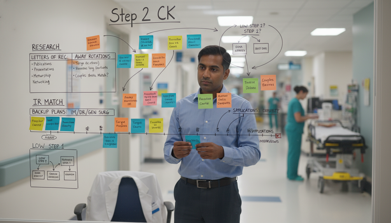 Strategic planning for low USMLE scores and IR residency match - US citizen IMG for Low Step Score Strategies for US Citizen