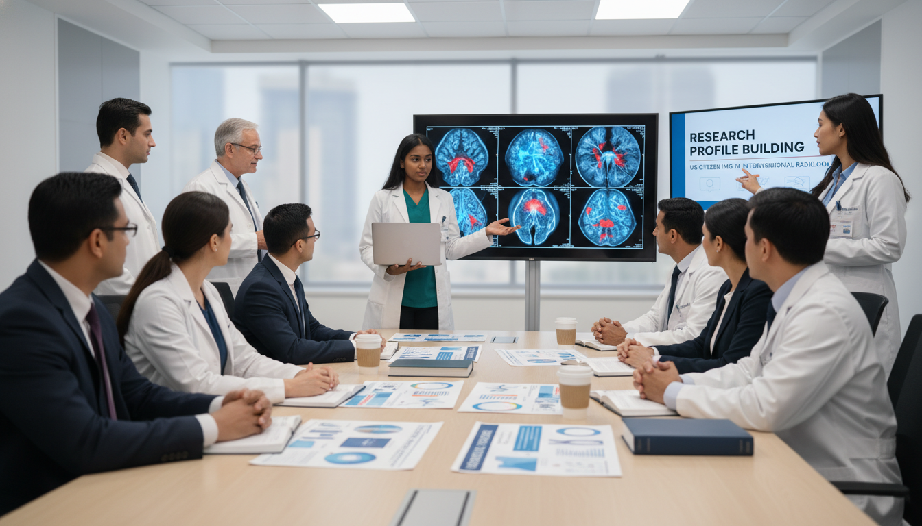 Interventional radiology research team meeting - US citizen IMG for Research Profile Building for US Citizen IMG in Intervent