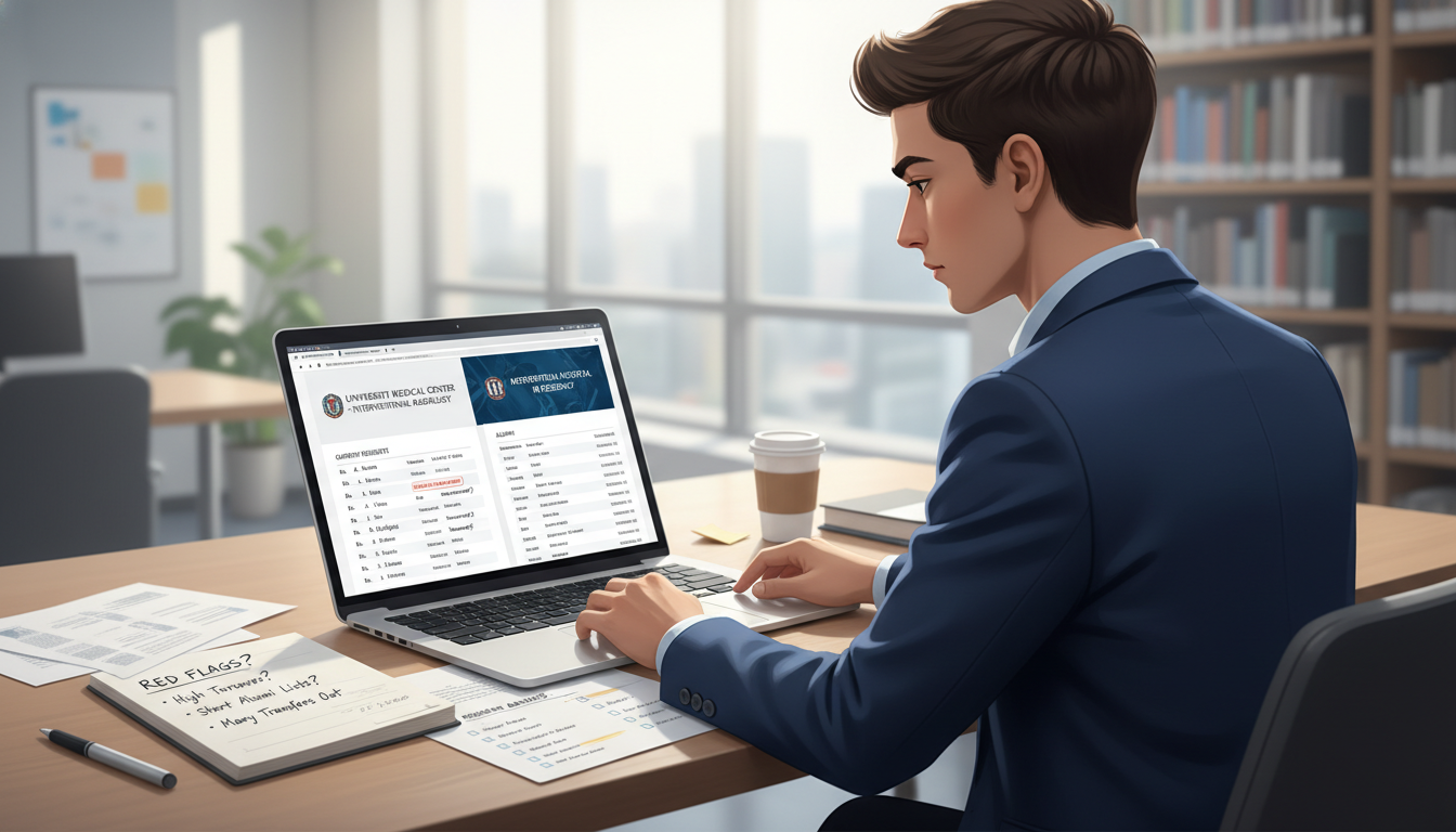 Prospective interventional radiology applicant reviewing program data Prospective interventional radiology applicant reviewing program data - US citizen IMG for Resident Turnover Warning Signs fo