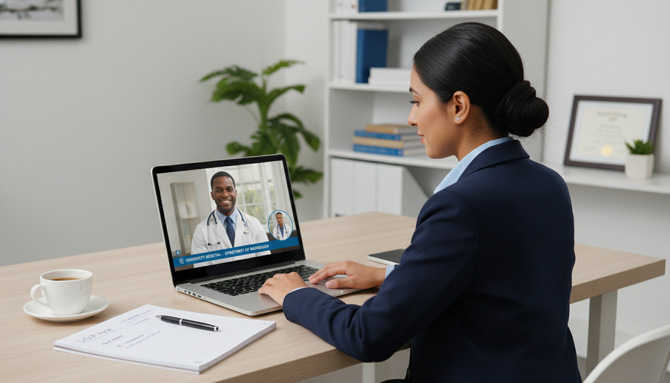 US citizen IMG on a video interview during SOAP week - US citizen IMG for SOAP Preparation for US Citizen IMG in Intervention