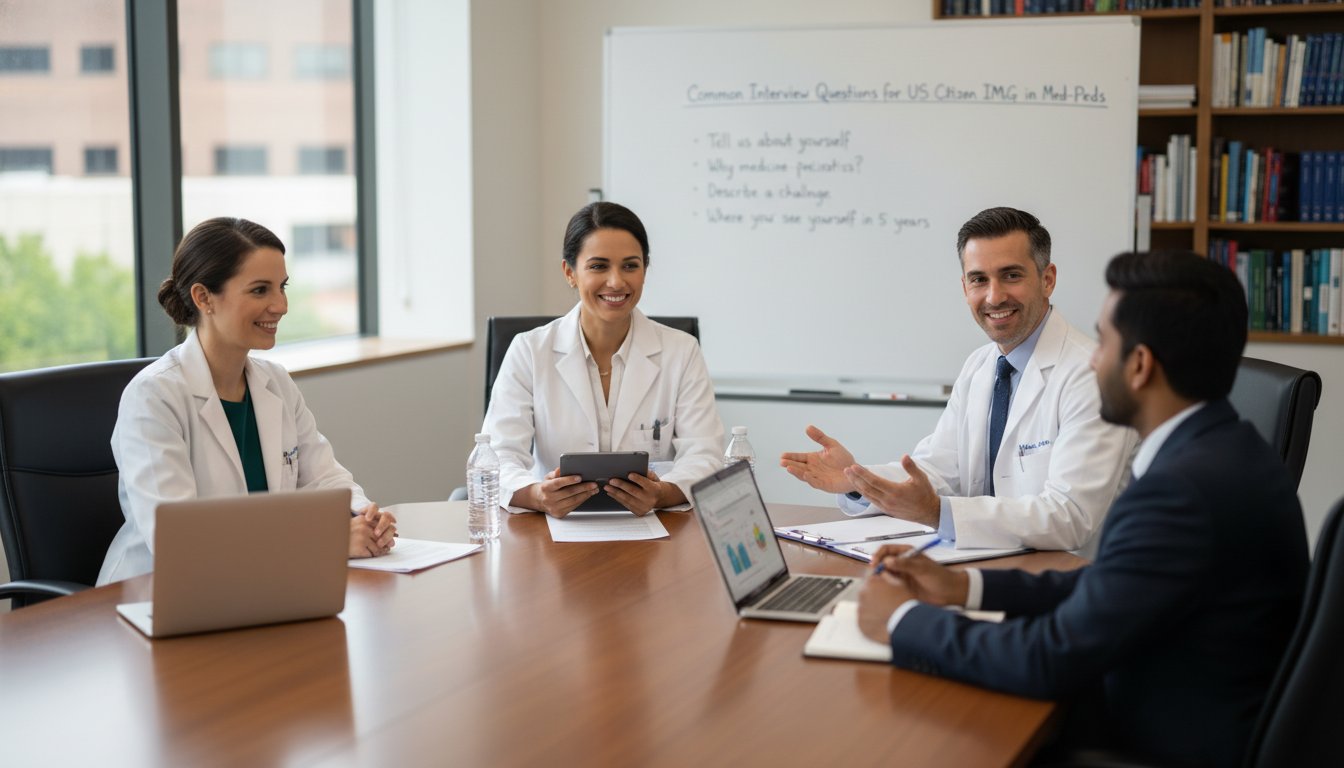 Medicine pediatrics residency interview panel asking behavioral questions - US citizen IMG for Common Interview Questions for