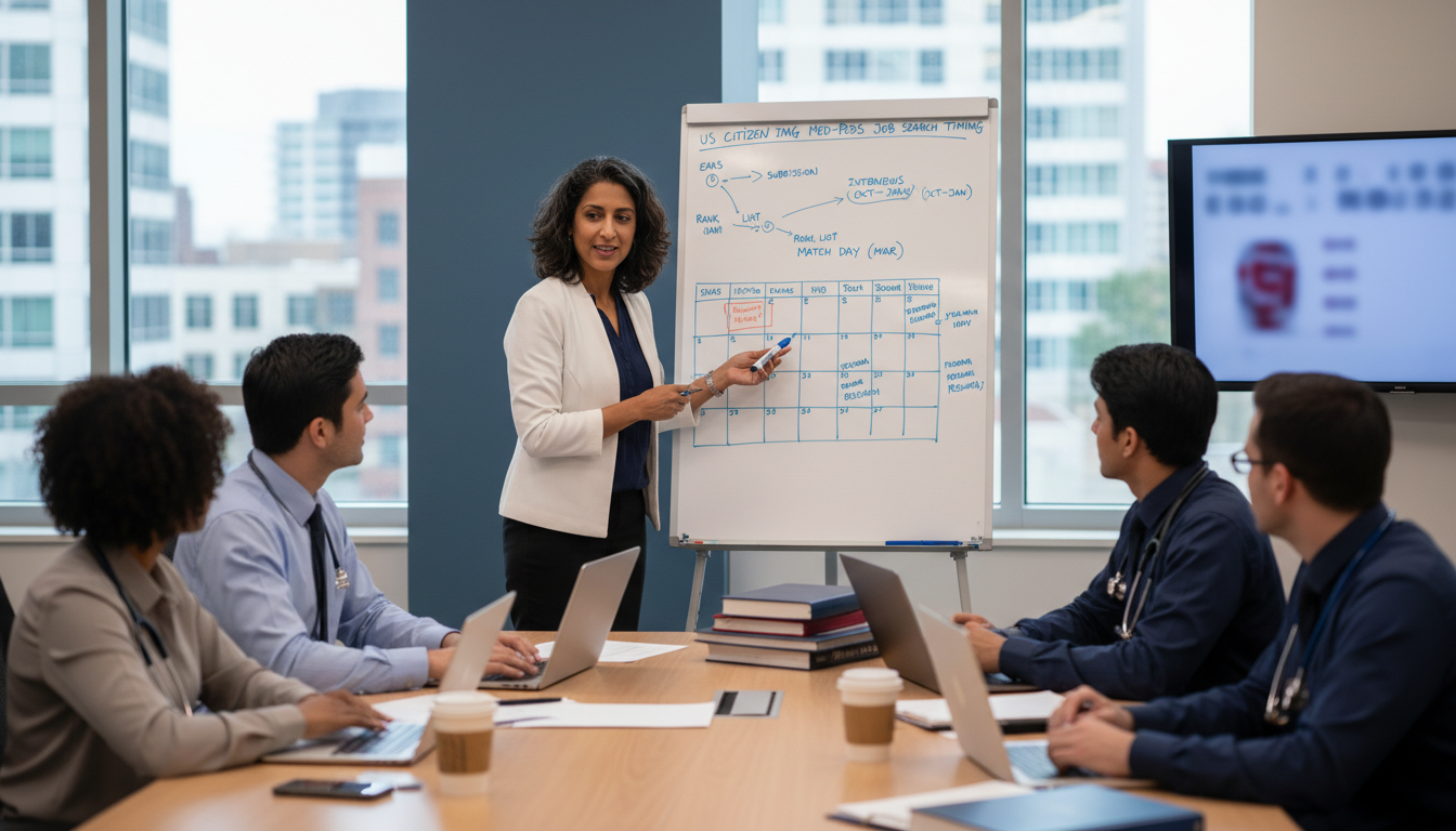 Strategic Job Search Timing for US Citizen IMGs in Med-Peds Residency