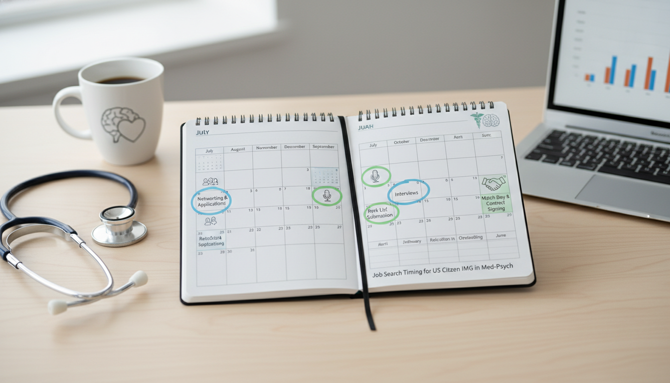 Timeline planner for medicine psychiatry resident planning job search Timeline planner for medicine psychiatry resident planning job search - US citizen IMG for Job Search Timing for US Citizen I