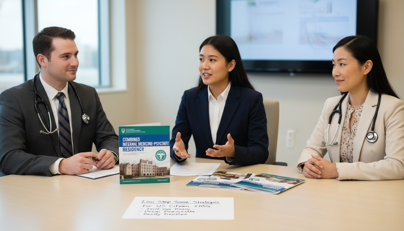 Residency interview discussion for a Medicine-Psychiatry program - US citizen IMG for Low Step Score Strategies for US Citize