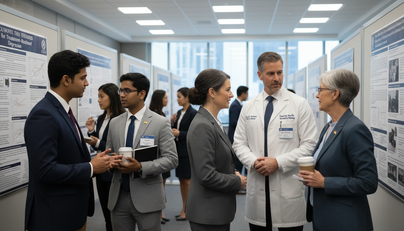 Medical students networking at a professional conference - US citizen IMG for Networking in Medicine for US Citizen IMG in Me