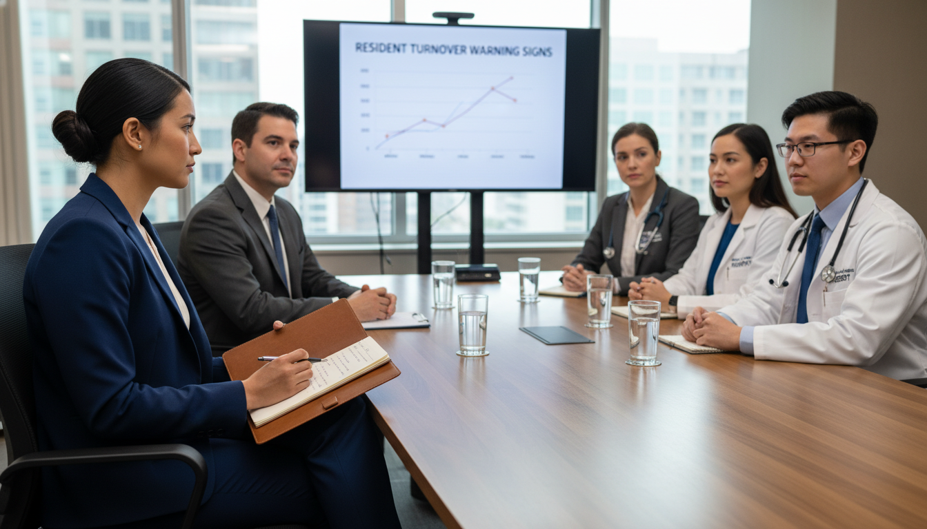 Medicine-psychiatry residency applicant asking questions during interview day Medicine-psychiatry residency applicant asking questions during interview day - US citizen IMG for Resident Turnover Warning