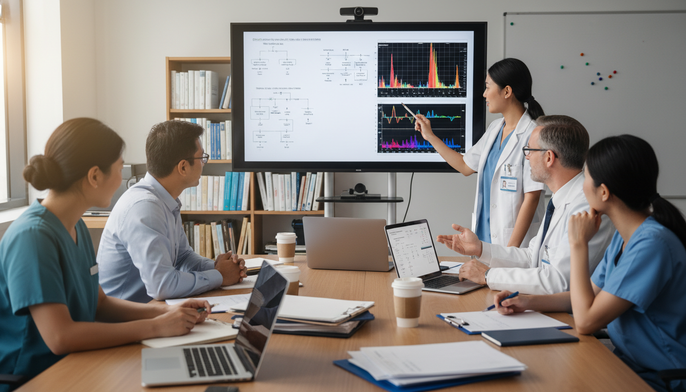 Medical genetics team working with a visiting student Medical genetics team working with a visiting student - US citizen IMG for Away Rotation Strategy for US Citizen IMG in Medic
