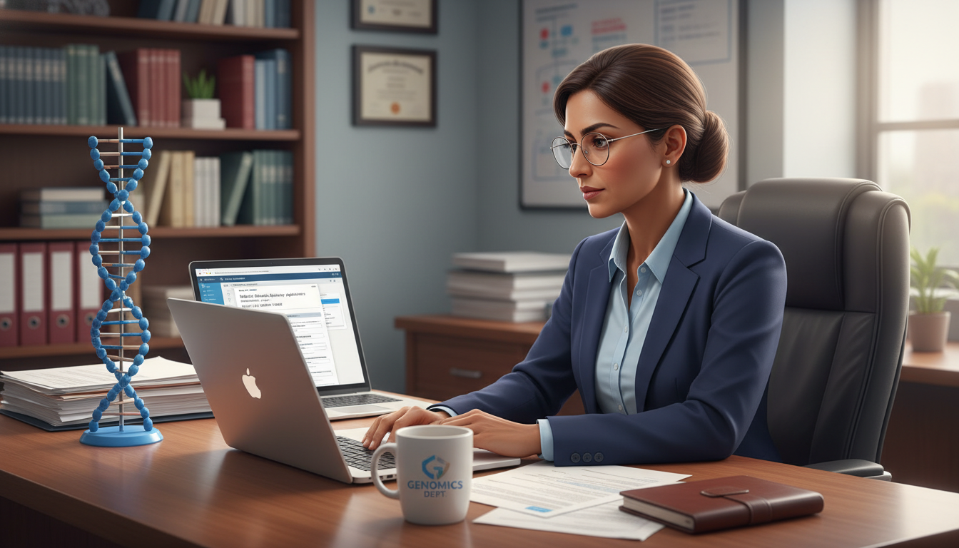 Medical genetics residency program director reviewing email communication from applicants Medical genetics residency program director reviewing email communication from applicants - US citizen IMG for Pre-Match Comm