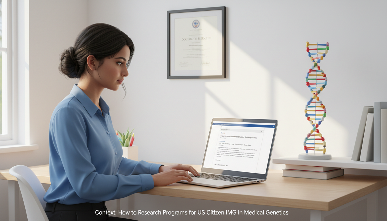 US citizen IMG emailing residency coordinators about medical genetics programs - US citizen IMG for How to Research Programs