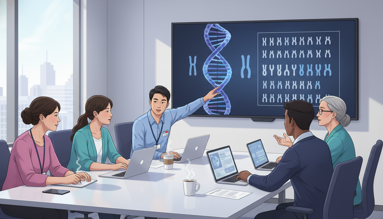Medical genetics residents in multidisciplinary team meeting Medical genetics residents in multidisciplinary team meeting - US citizen IMG for Questions to Ask Programs for US Citizen IM