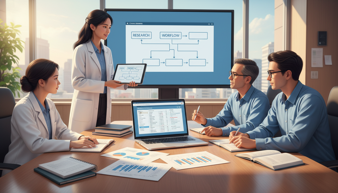 Medical student collaborating on clinical informatics research - US citizen IMG for Research Profile Building for US Citizen