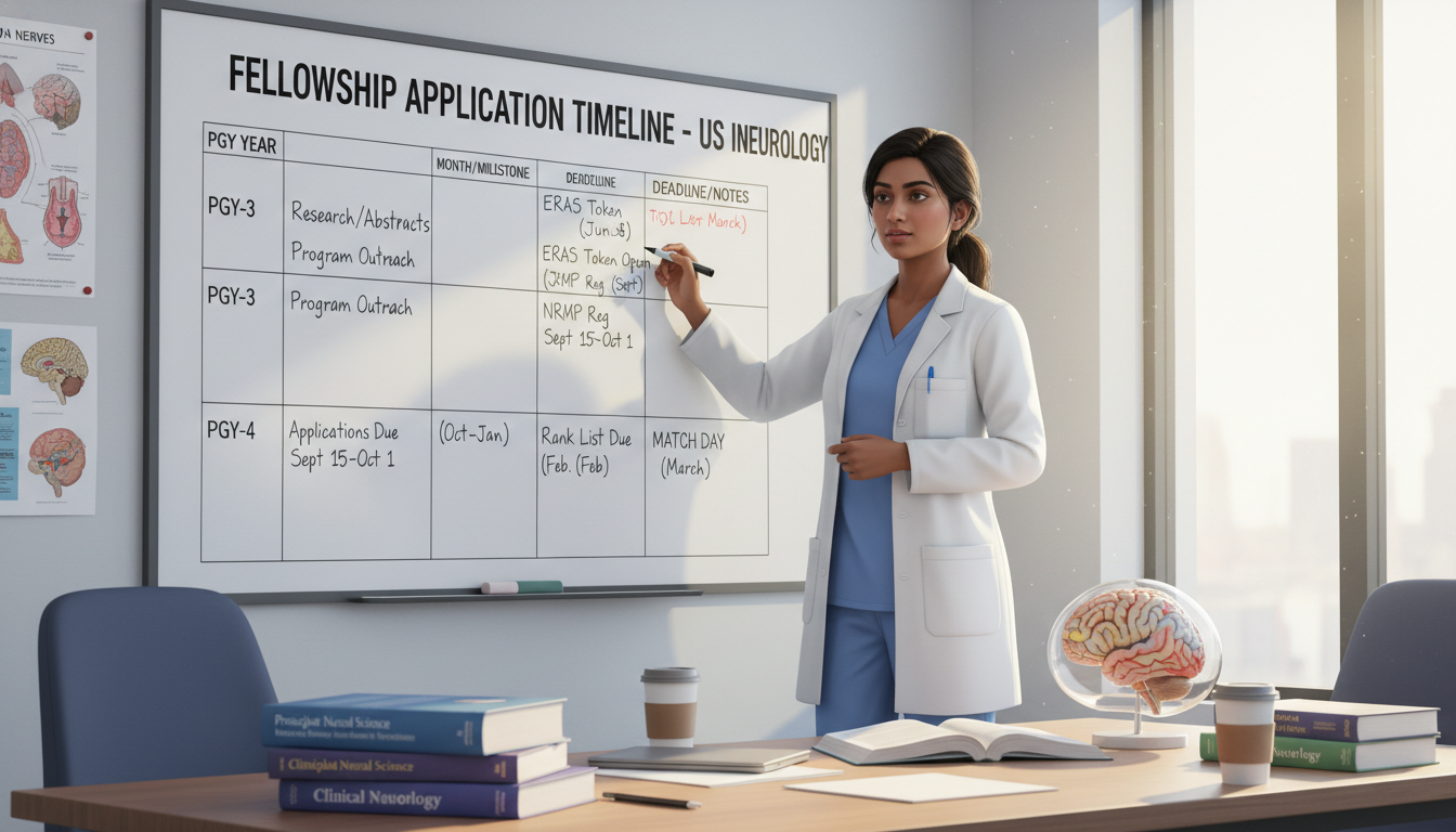 Neurology resident mapping fellowship application timeline Neurology resident mapping fellowship application timeline - US citizen IMG for Fellowship Preparation for US Citizen IMG in