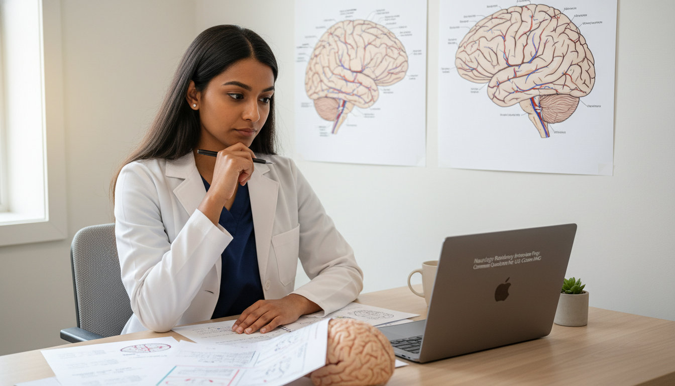 Neurology residency applicant preparing for behavioral interview questions - US citizen IMG for Common Interview Questions fo