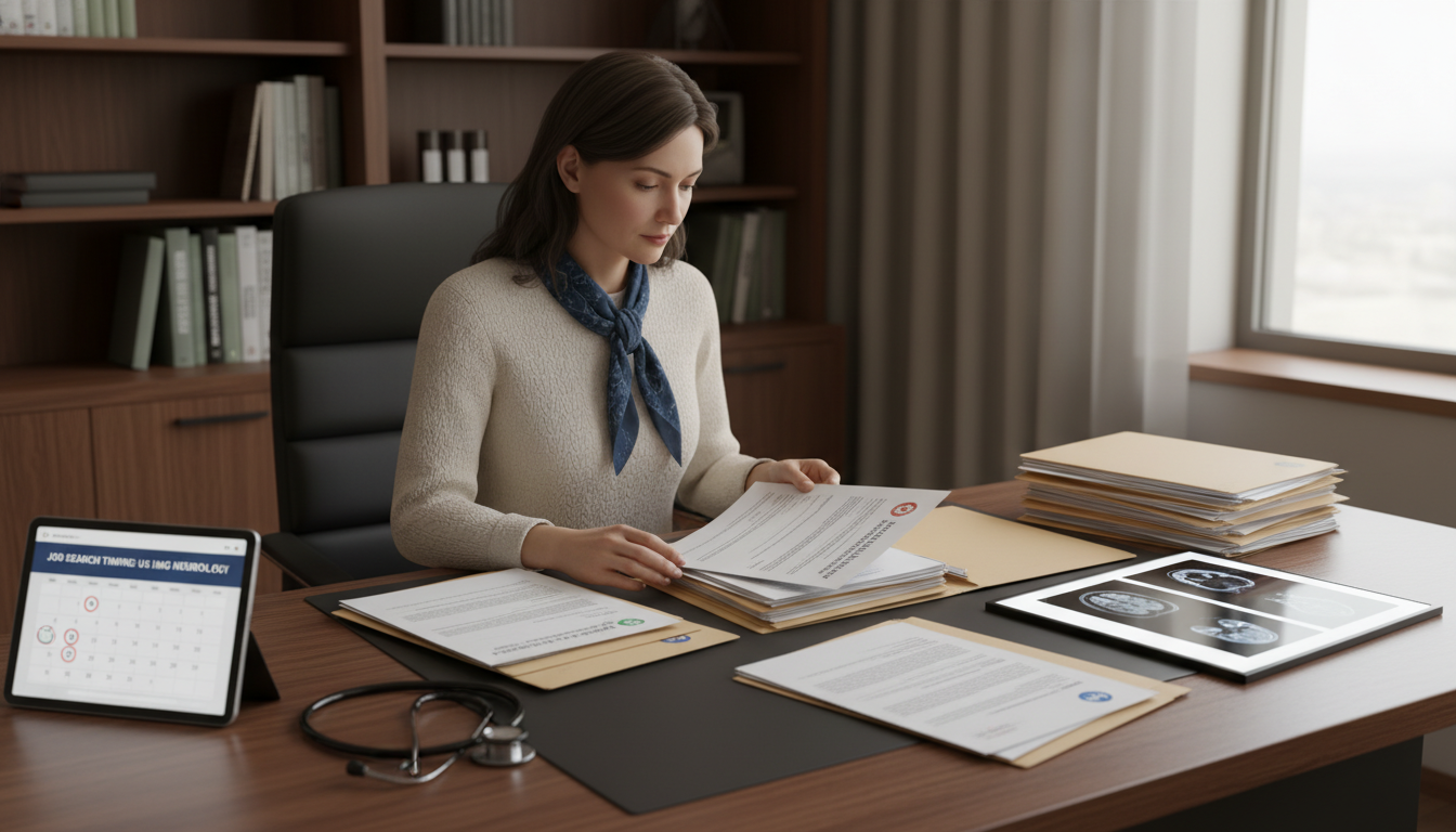 Neurology fellow comparing job offers and contracts - US citizen IMG for Job Search Timing for US Citizen IMG in Neurology