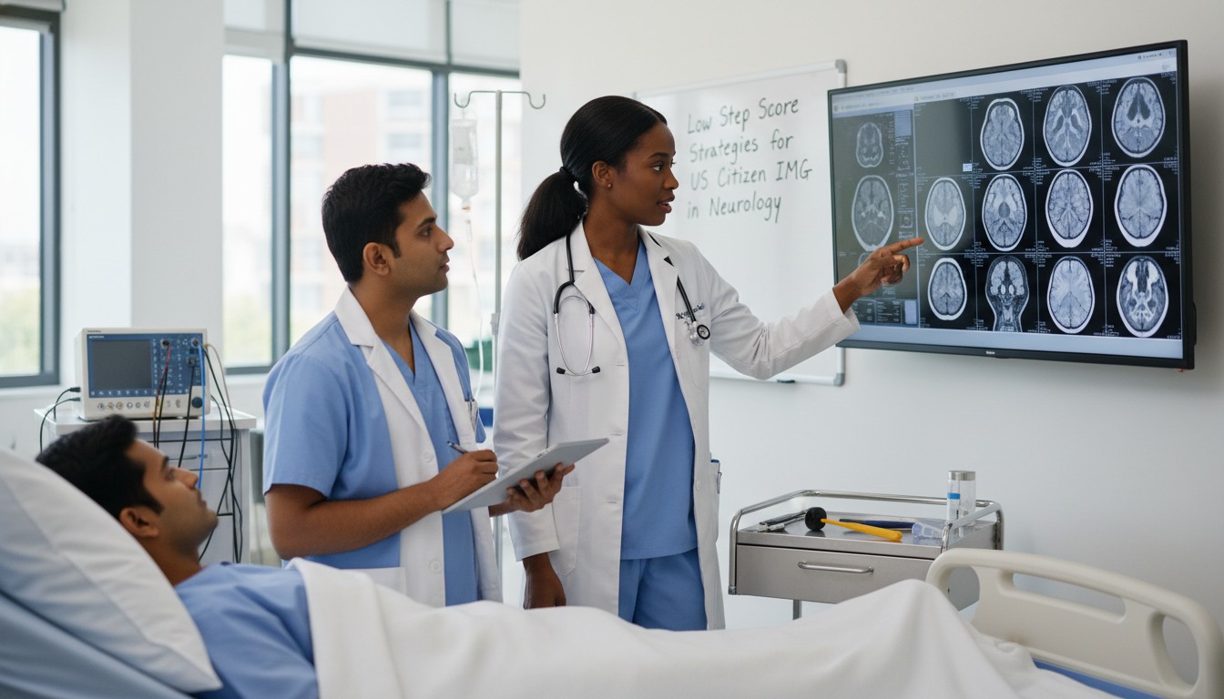 Neurology resident teaching US citizen IMG student in neurology ward - US citizen IMG for Low Step Score Strategies for US Ci