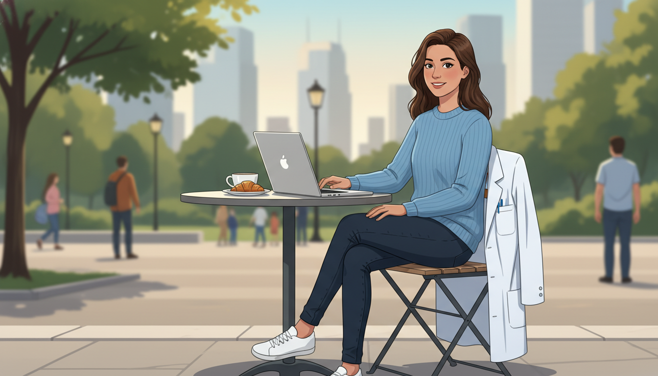 Neurology resident enjoying free time outside hospital Neurology resident enjoying free time outside hospital - US citizen IMG for Work-Life Balance Assessment for US Citizen IMG i