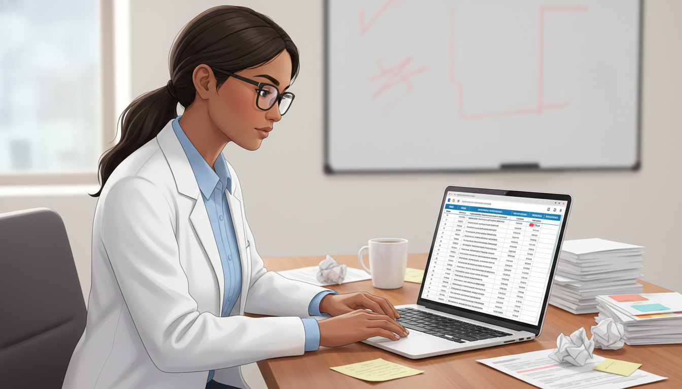 Applicant comparing neurosurgery residency programs on laptop - US citizen IMG for Program Selection Strategy for US Citizen