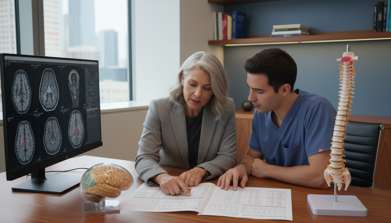 Program director and neurosurgery resident discussing program structure Program director and neurosurgery resident discussing program structure - US citizen IMG for Questions to Ask Programs for US