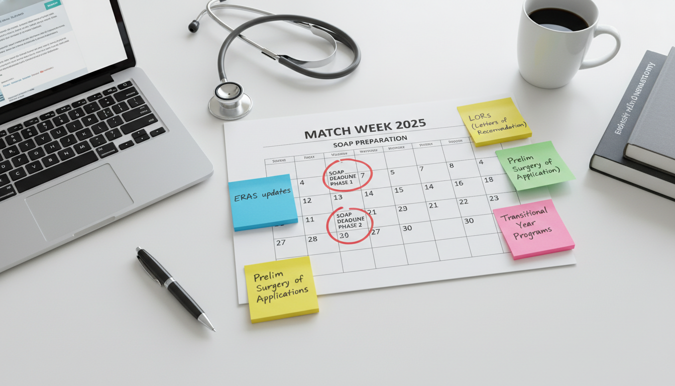 Timeline planning for SOAP during Match Week - US citizen IMG for SOAP Preparation for US Citizen IMG in Neurosurgery