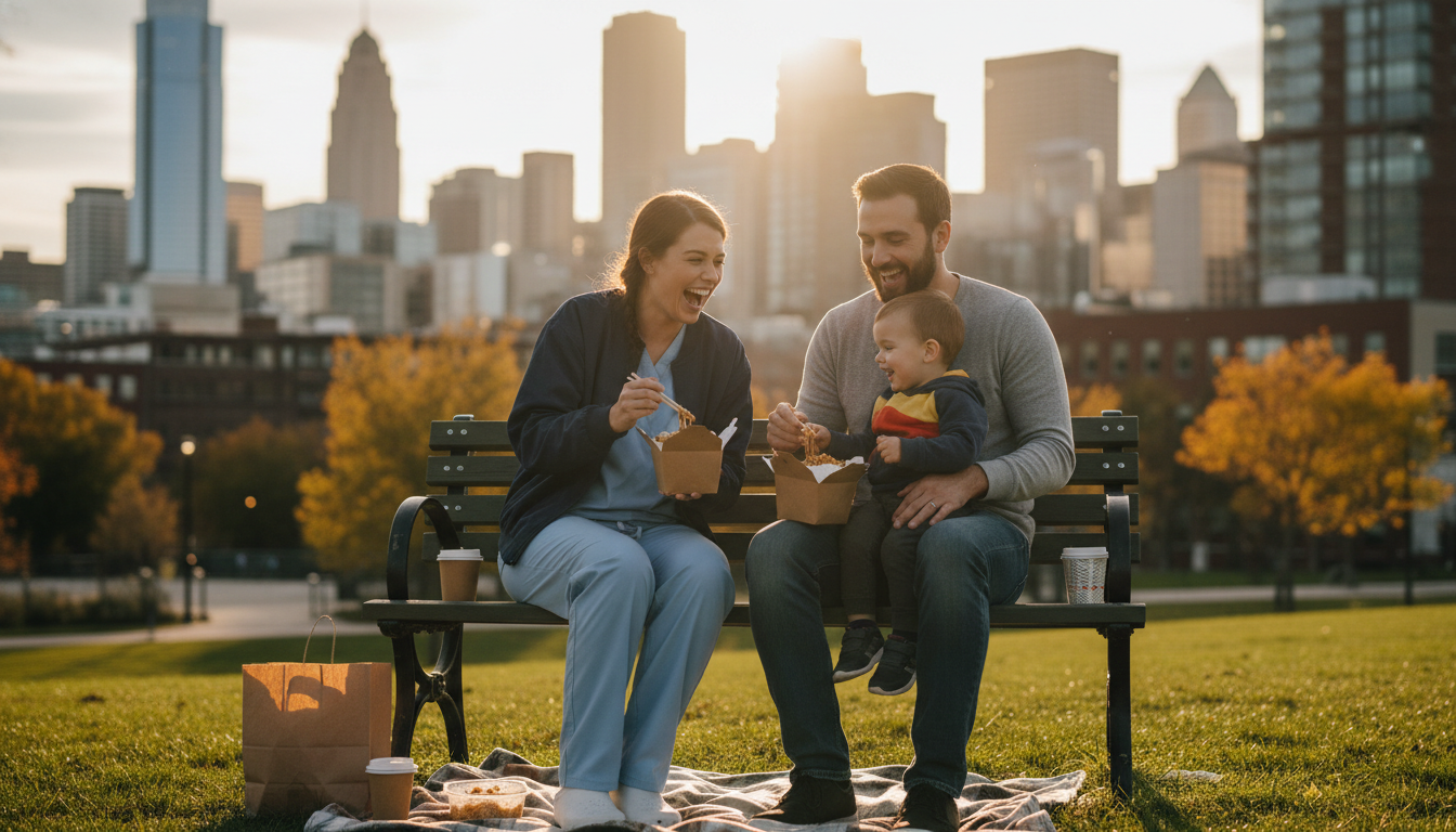 Neurosurgery resident enjoying time off with family - US citizen IMG for Work-Life Balance Assessment for US Citizen IMG in N