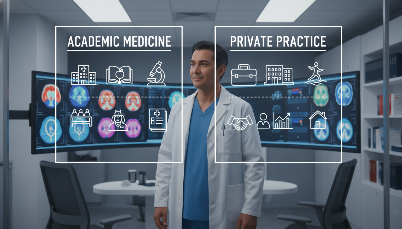 Choosing Your Path: Academic vs Private Practice in Nuclear Medicine